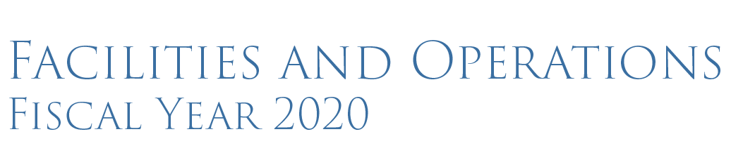 Facilities and Operations Fiscal Year 2020 logo