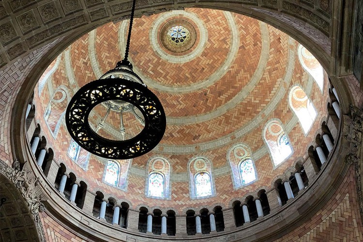 The interior dome of St. Paul's Chapel